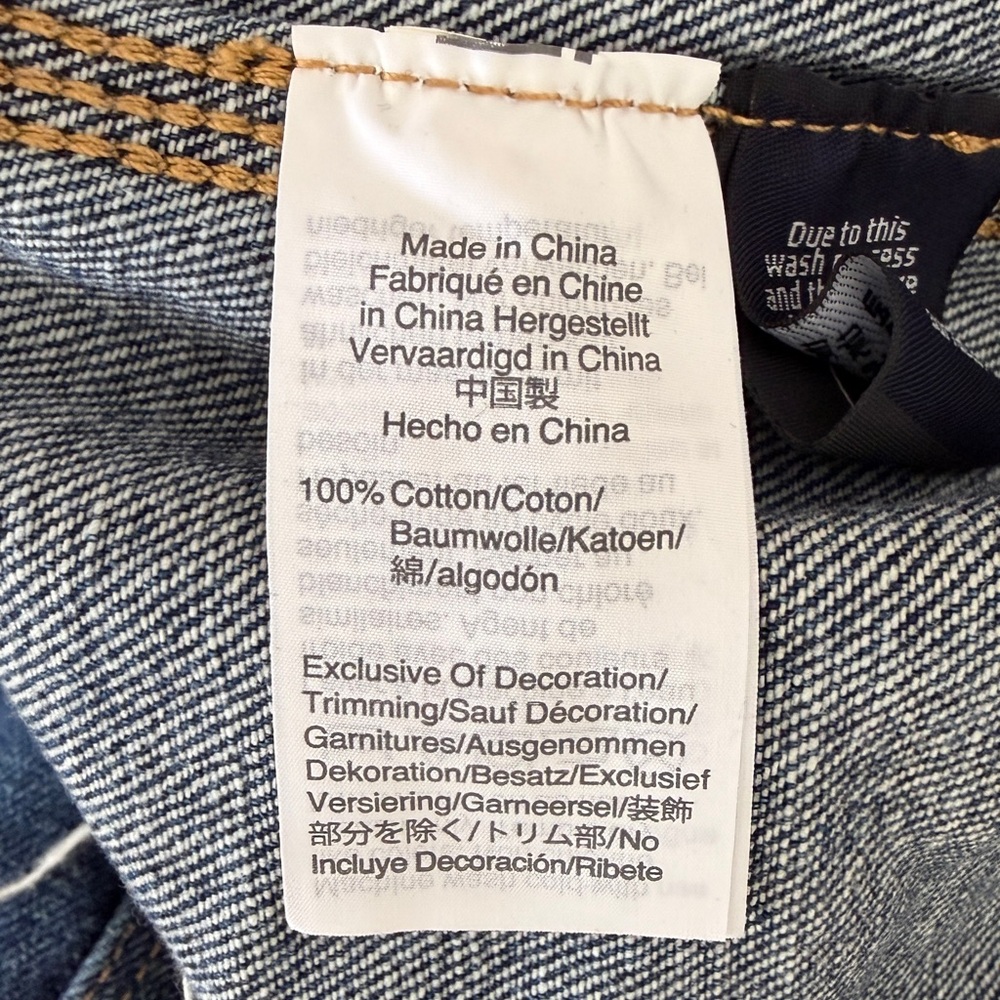 Madewell Blue Denim Mini Skirt with Frayed Hem - Picture 4 of 6